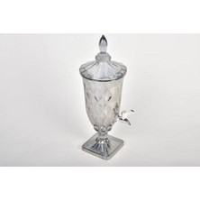 Seta Crystal Ekose Cam Limonatalık Gri 16 * 16 * 45 Cm