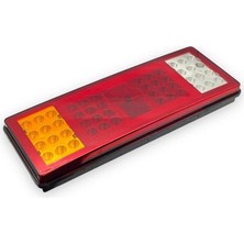 Bulus 12V Stop Lambası (Neon Ledli) (4 Fonksiyonlu) (Kablolu) (220*100*50 Mm) 65 Ledli