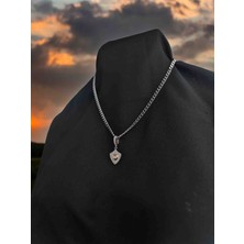 Stainless Örme  Zincirli Çelik  Kolye
