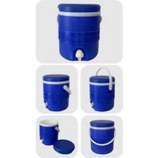 Köy Tohumları 6lt Termos Mavi  Kokusuz Plastikten Kullanışlı Mutfak Piknik Termosu Mini Pratik Kullanışlı