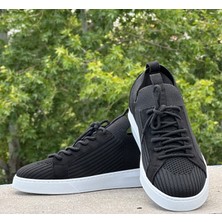 Talsam Triko Erkek Spor Sneaker Ayakkabı Bağcıklı Ortopedik Taban