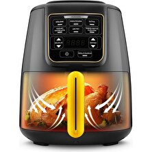 Karaca Less Fat Technology ile Ev Yoğurdu, Fırın/ızgara, Isıtma, Sebze ve Meyve Kurutan Smart Sensorlü Easy Wash Tech Airfryer 1550W