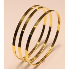 Güler Kuyumculuk Altın Kibrit Çöpü Desensiz Bilezik