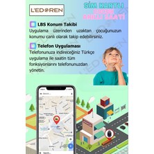 L'edoren Akıllı Çocuk Saati Uyumlu Sim Kartlı ve Gps Konum Özellikli Kayıtlı Sesli Görüşme Canlı Takip