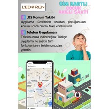 L'edoren Akıllı Çocuk Saati Uyumlu Sim Kartlı ve Gps Konum Özellikli Kayıtlı Sesli Görüşme Canlı Takip