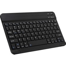 Denver TAQ-10473K 10.1" Uyumlu Kablosuz Bluetooth Şarj Edilebilir Mini Q Klavye - Siyah