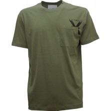 John Richmond Bisiklet Yaka Yeşil Erkek T-Shirt UMP24048TS