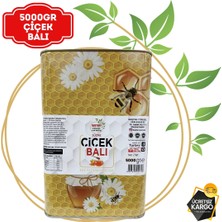 Baştan Yöresel 5kg Teneke Yayla Çiçek Balı