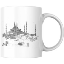 Uzka Dijital Baskı Ve Aydınlatma Istanbul Serisi Ayasofya Cami Temalı Porselen Kupa Bardak