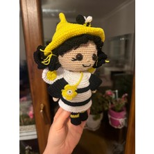 Paris Organik Oyuncak Bee Gırl Arı Kız Amigurumi Oyuncak (25 Cm)