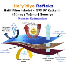 Heydiye He”y”diye Tam Otomatik Refleks (UDF99+ Güneş / Yağmur)  Hafif Fiber Iskeletli Şemsiye