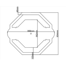 Motifpiyer Lamba Tavan Göbeği 03-Sekizgen-Dış Çıtalı