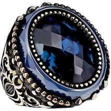 Gevherans Zirkon Taşlı Gümüş Erkek Yüzüğü 230047468G20Y