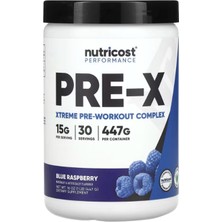 Nutricost Performance Pre-X  Xtreme Pre-Workout Complex  Blue Raspberry 447 Gr Usa Menşei.Tr Tek Yetkili SATICISI OZELSPORCUGIDALARI'DIR