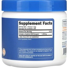 Nutricost N-Acetyl L-Cysteine (Nac) Powder 250 Gram Usa Menşei.Tr Tek Yetkili SATICISI OZELSPORCUGIDALARI'DIR