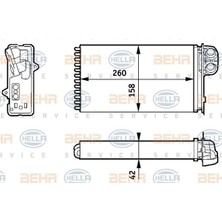 Megane 1 Scenıc 1 / 1.4 1.6 2.0 16V Kalorifer Radyatörü 7701205450 Kn Gold