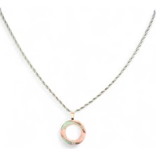 Kırmızı Sanat Evi Egyptian Sembol Halka Kadın Çelik Kolye