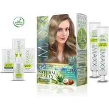 Maxx Deluxe Natural Beauty Amonyaksız Saç Boyası 8.1 Küllü Açık Kumral