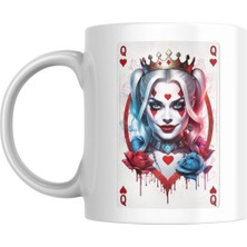 Uzka Dijital Baskı Ve Aydınlatma Süper Kahramanlar Serisi Harley Quinn Figürlü Porselen Kupa Bardak