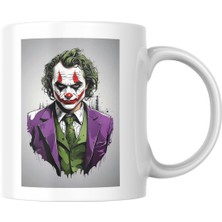 Uzka Dijital Baskı Ve Aydınlatma Süper Kahramanlar Serisi Joker Figürlü Porselen Kupa Bardak