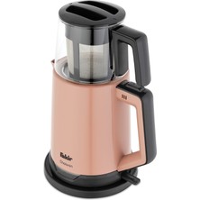 Nidage 1-2 L Chaıwan Tea Maker Çay Makinesi 1800W Rosie  Cam Pembe C / F 50 Hz