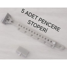 Luluyen 5 Adet Ayarlanabilir Plastik Pencere Kolu Kapı Cam Aralama Stoperi Kolu Tutucu Tutacağı Durdurucu Tamponu