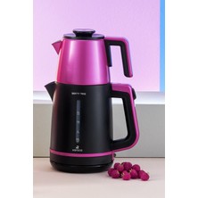 Nidage Metal Berry Tea Xl 2in1 Çelik Demlikli Çay Makinesi ve Kettle Pinkberry 500+ L 220 - 240 V Elektrik