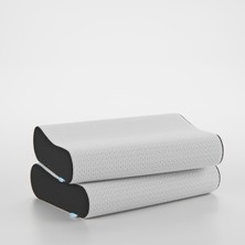 FOM 2'li Flex Tam Ortopedik Visco Konforlu Uyku Yastık Kampanyası, Ortopedik, 60 X 40 X 14/11, Siyah