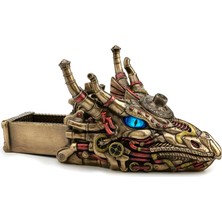 Rakun Home Steampunk Serisi Saklama Kutusu Özellikli Ejderha Kafası Biblo