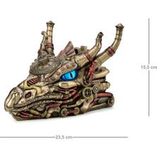 Rakun Home Steampunk Serisi Saklama Kutusu Özellikli Ejderha Kafası Biblo