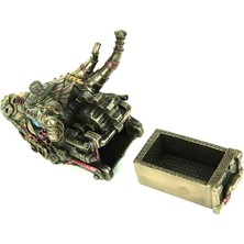 Rakun Home Steampunk Serisi Saklama Kutusu Özellikli Ejderha Kafası Biblo
