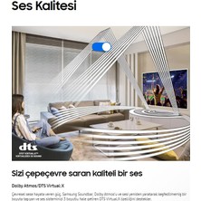 Samsung Dolby Digital Plus, Atmos Çevresel Ses Genişletme Bluetooth HDMI Optik Çoklu Bağlantı 10 Hoparlör , Dts Virtual:x, Gerçek 3.1.2 Ses Ultra Slim Soundbar