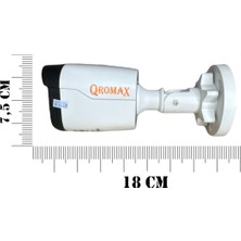 Qromax 1 Kameralı Set - Geniş Açılı Hareket Algılayan 2.8mm 5mp Sony Lensli FullHD Güvenlik Kamerası Seti 4204-9004