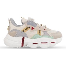 Cool Rex Bej Akıllı Bağ Hafif Taban Kız Çocuk Spor Ayakkabı