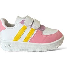 Çocuk Sneaker Spor Ayakkabı Lila-Sarı