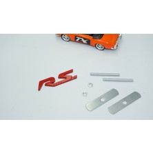 Dk Tuning Rs Ön Panjur Kırmızı Metal Logo Arma Renault Ile Uyumlu