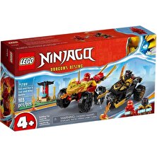 LEGO 71789 LEGO Ninjago - Kai ve Rasın Araba ve Motosiklet Savaşı 103 Parça +4 Yaş