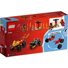 LEGO 71789 LEGO Ninjago - Kai ve Rasın Araba ve Motosiklet Savaşı 103 Parça +4 Yaş