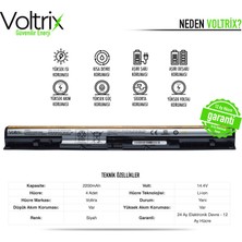 Voltrix Lenovo L12M4E01, L12S4A02 Uyumlu Notebook Batarya - Pil