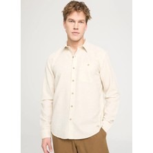 Wrangler Relaxed Bej Erkek Gömlek W241245614 Uzun Kollu Gömlek