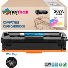 tonermax Tonermax® Hp 207A W2211A Muadil Toner Mavi- Çipli/ Laserjet M255 / M282 / M283