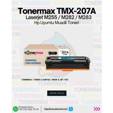 tonermax Tonermax® Hp 207A W2211A Muadil Toner Mavi- Çipli/ Laserjet M255 / M282 / M283