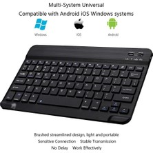 Hometech Alfa 10BT Business 10.4" Uyumlu Kablosuz Bluetooth Şarjlı Mini Q Klavye - Siyah