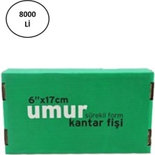 Umur Kantar Fişi 6X17CM 1 Nüsha 8000 Li 30001956 5572