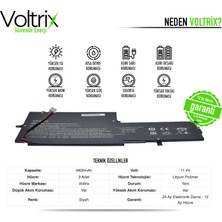 Voltrix Hp Spectre PK03XL, TPN-Q157 Uyumlu Notebook Batarya - Pil