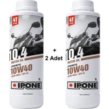 Ipone 10.4 10W40 4t Sentetik Motosiklet Yağı 1 Litre (2 Adet)