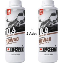 Ipone 10.4 10W40 4t Sentetik Motosiklet Yağı 1 Litre (2 Adet)