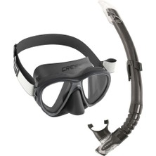 Cressi Fiji-Gamma Yetişkin Maske Şnorkel Seti Siyah-Siyah