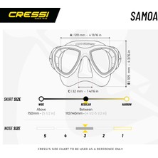 Cressi Samoa-Mexico Yetişkin Maske Şnorkel Seti Siyah-Siyah