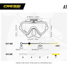 Cressi A1 Yetişkin Dalış Maskesi Siyah-Grafit